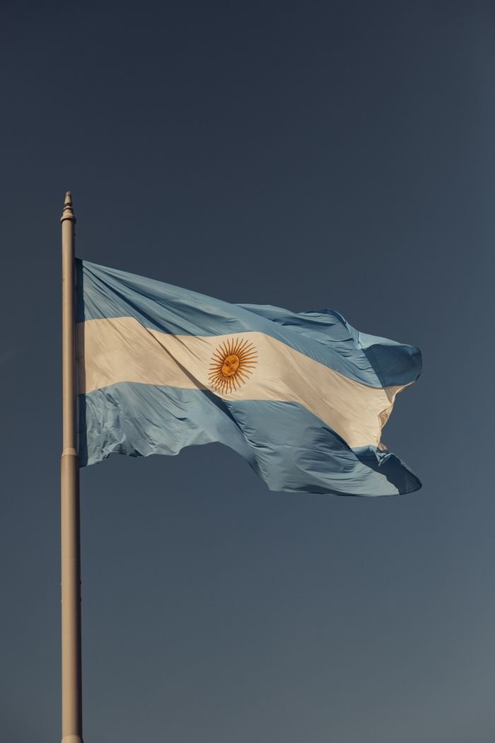 Crafting Captivating Headlines: Your awesome post title goes here Close-up of an Argentinian flag waving against a clear blue sky, showcasing national pride.